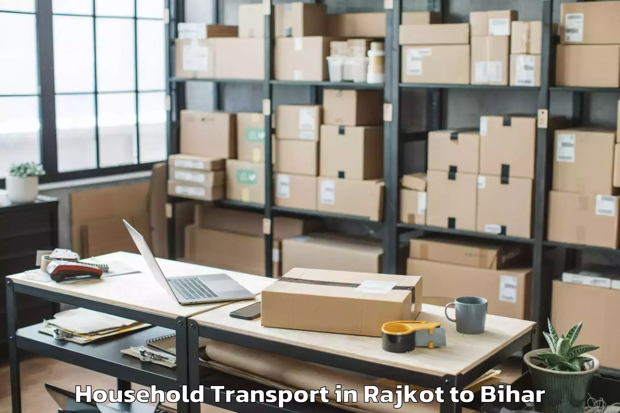 Rajkot to Bakhtiyarpur Household Transport Booking